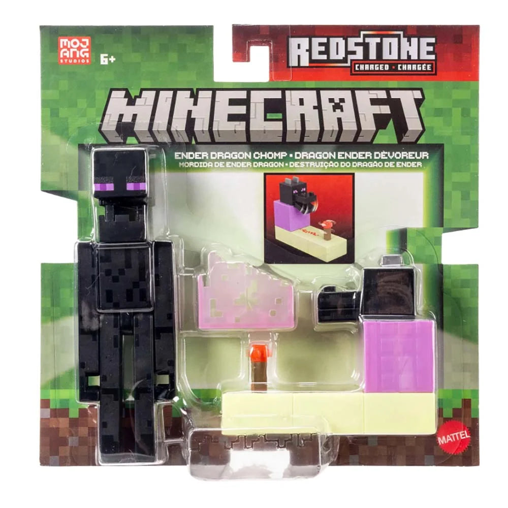 Figura Minecraft Mordida de Ender Dragon Mattel.