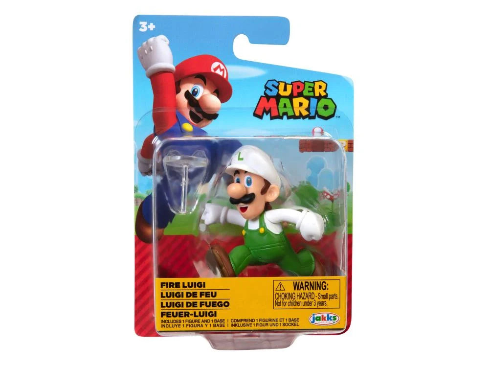 Figura Super Mario Luigi de Fuego Jakks.