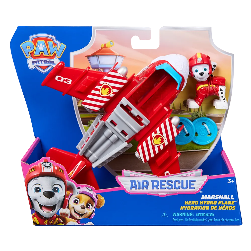 Figura con Vehículo Paw Patrol Marshall Air Rescue.