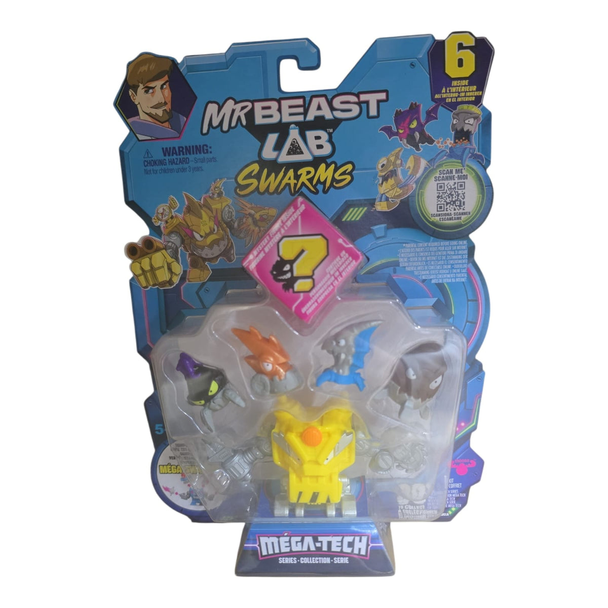 Figuras Mr Beast Lab Swarms Méga-Tech Serie.