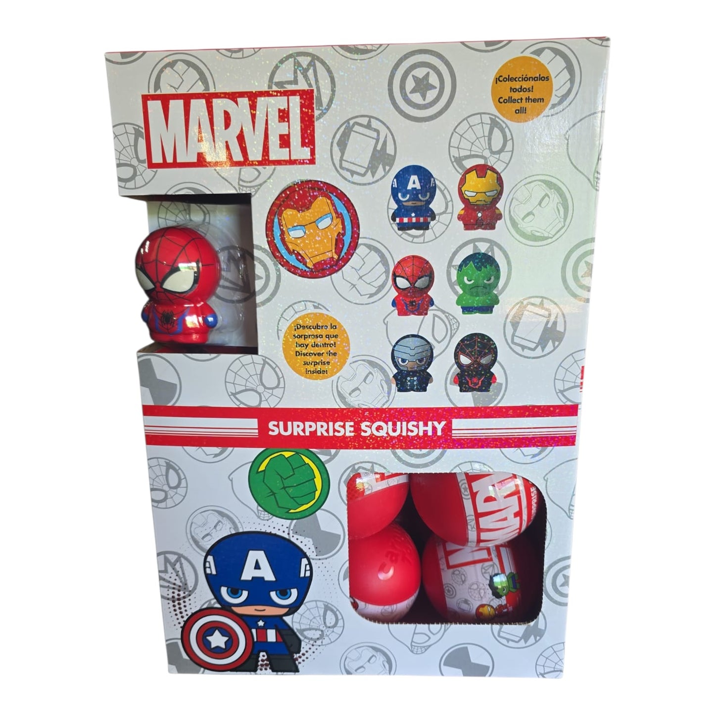 Figuras Sorpresa Squishy Marvel Carnival Toys.