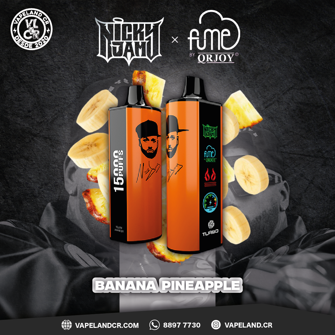 Fume X Nicky Jam Banana Pineapple 15000 puffs.