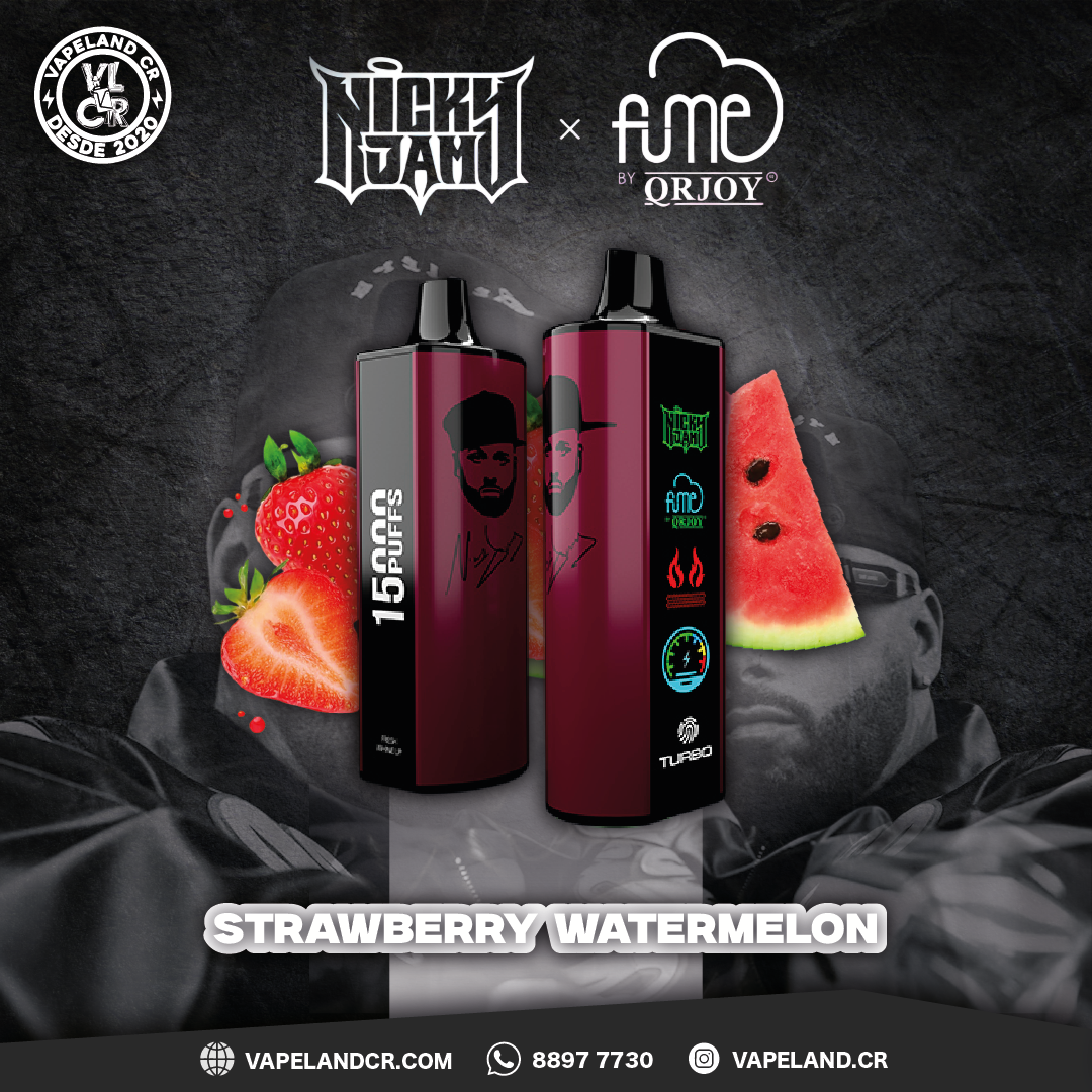Fume X Nicky Jam Strawberry Watermelon 15000 puffs.