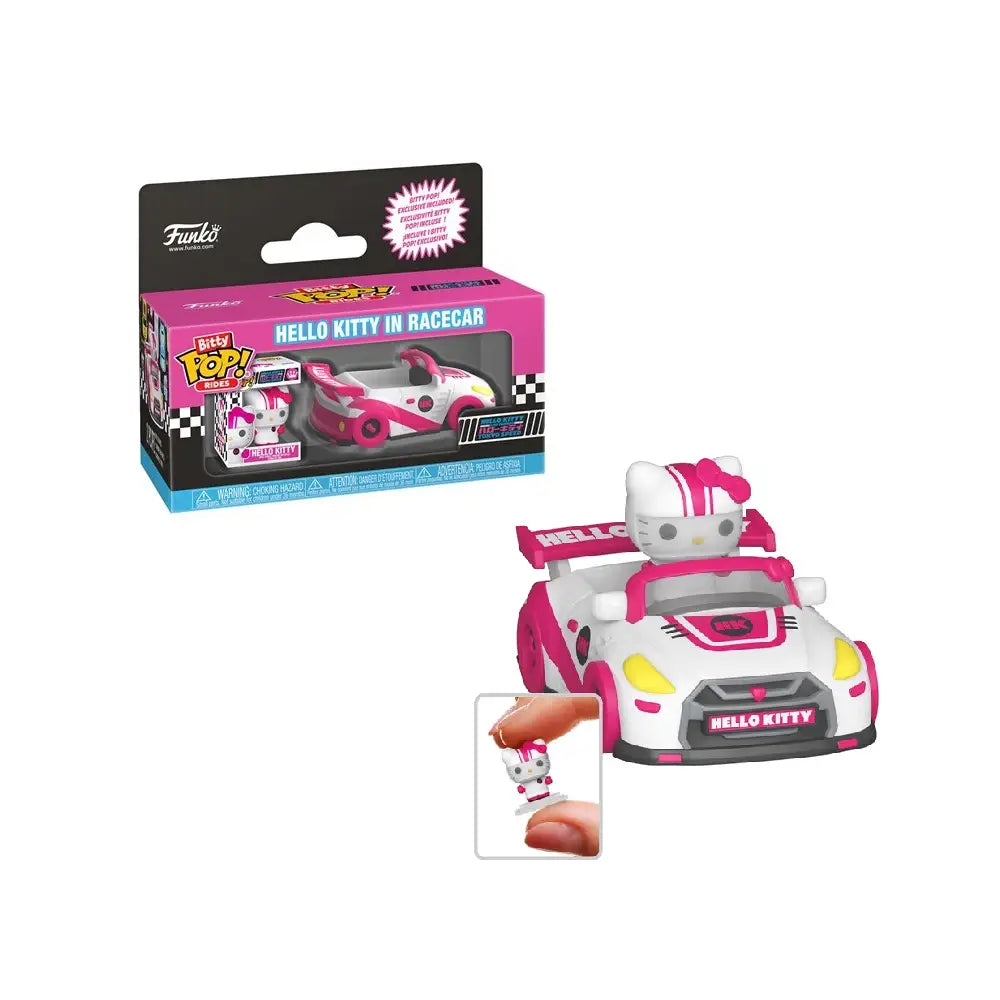 Funko Pop Bitty Hello Kitty in Racear.