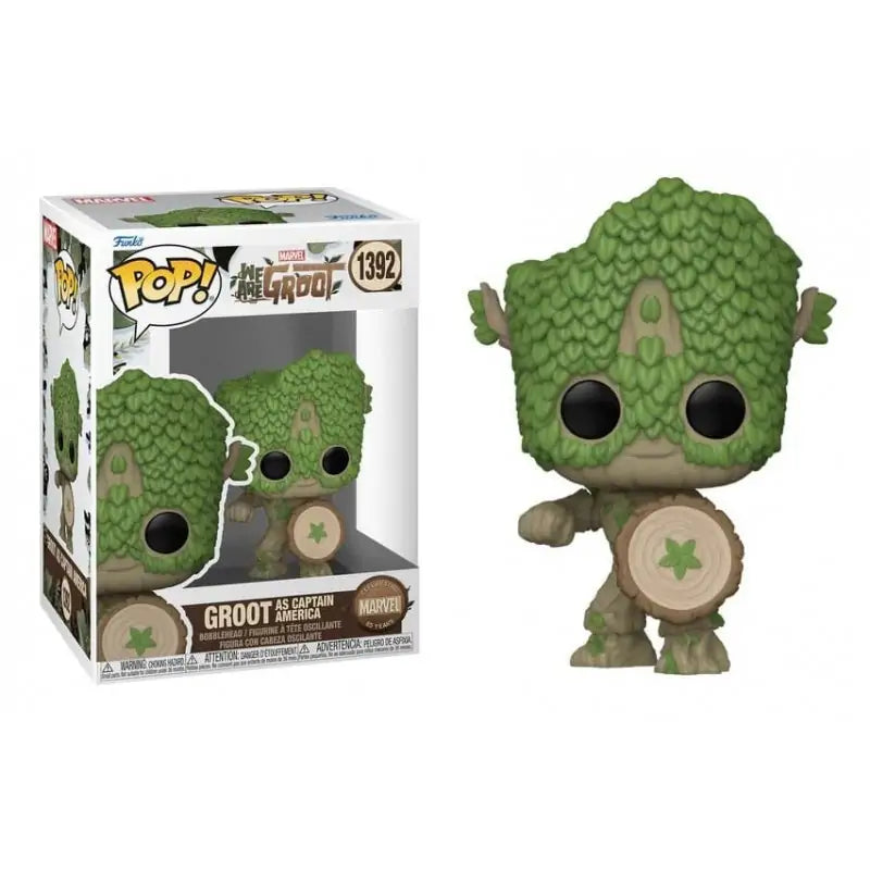 Funko Pop We Are Groot Groot As Captain America 1392.