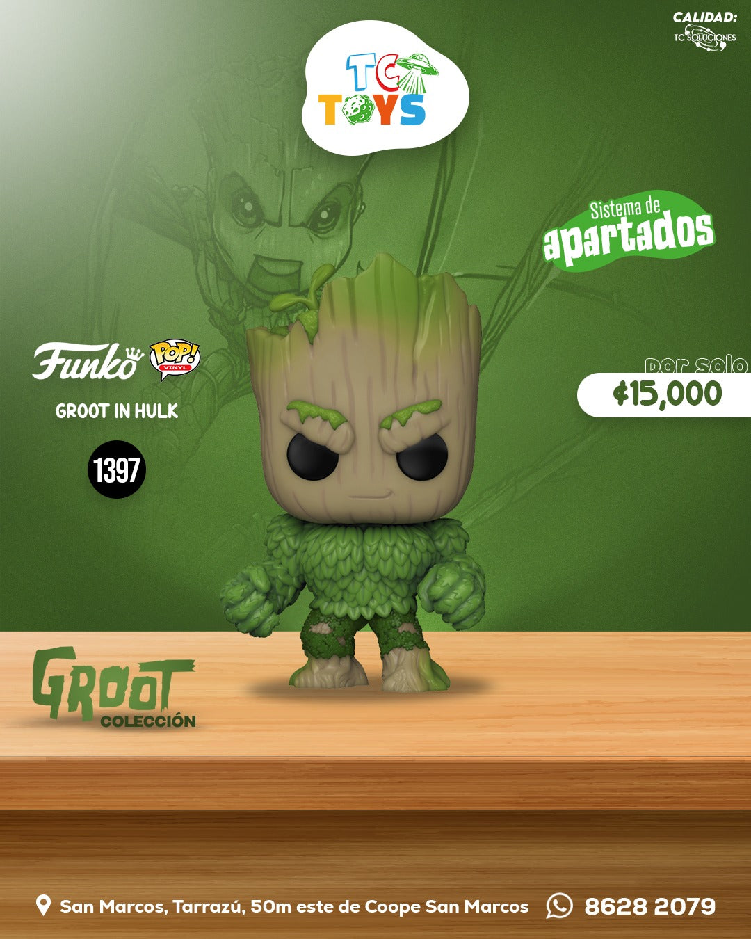 Funko Pop We Are Groot Groot As Hulk 1397.