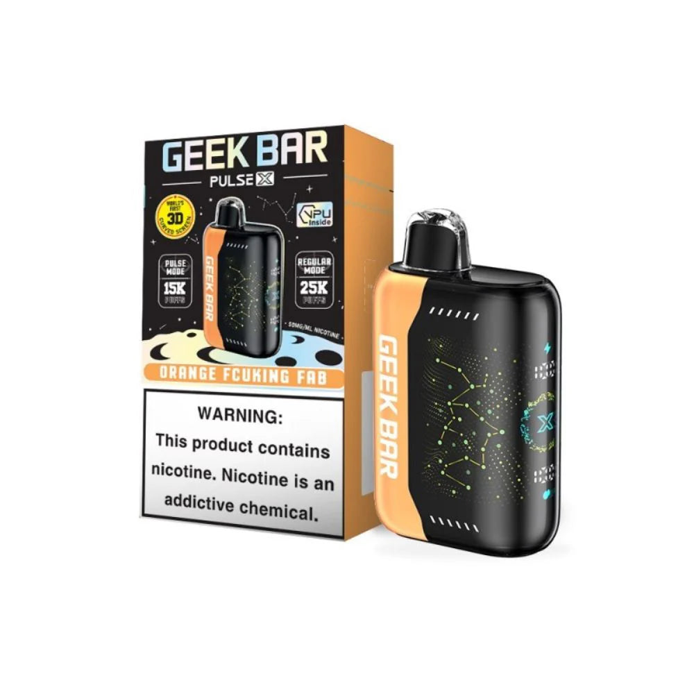 Geek Bar Pulse X Orange Fcuking Fab 25000 puffs.