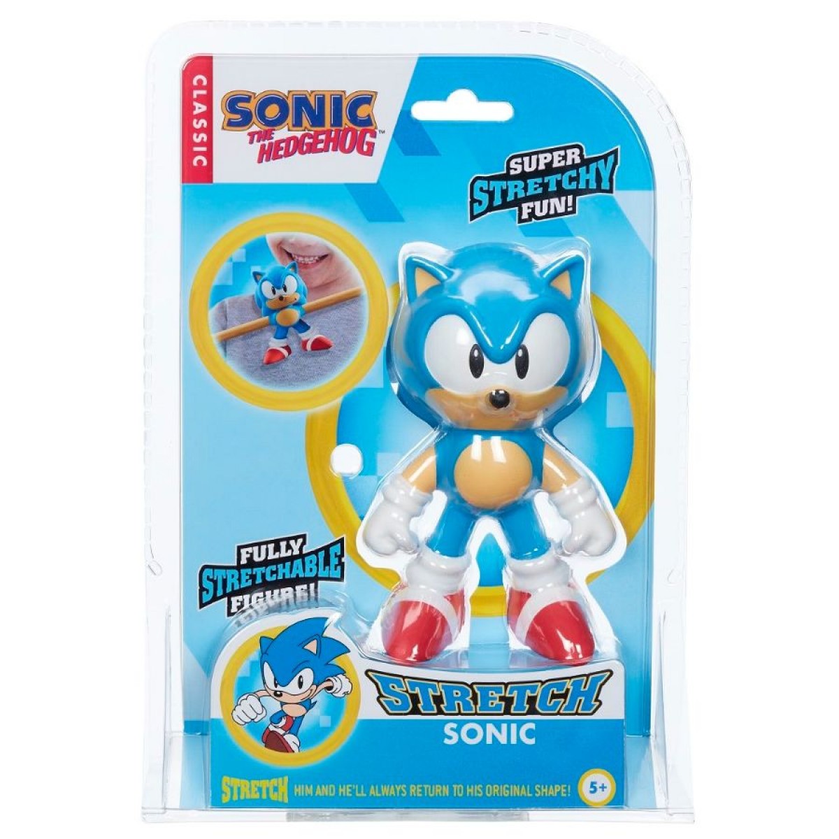 Goo Jit Zu Classic Sonic The Hedgehog Stretch Sonic.