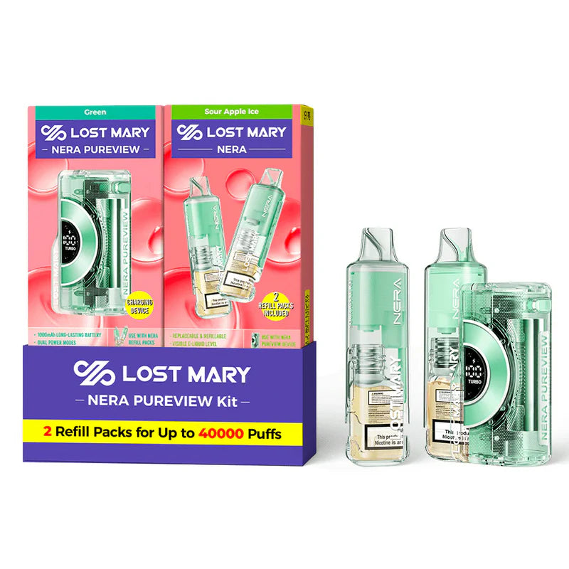 Lost Mary Nera40K Kit Sour Apple Ice 40000 puffs.