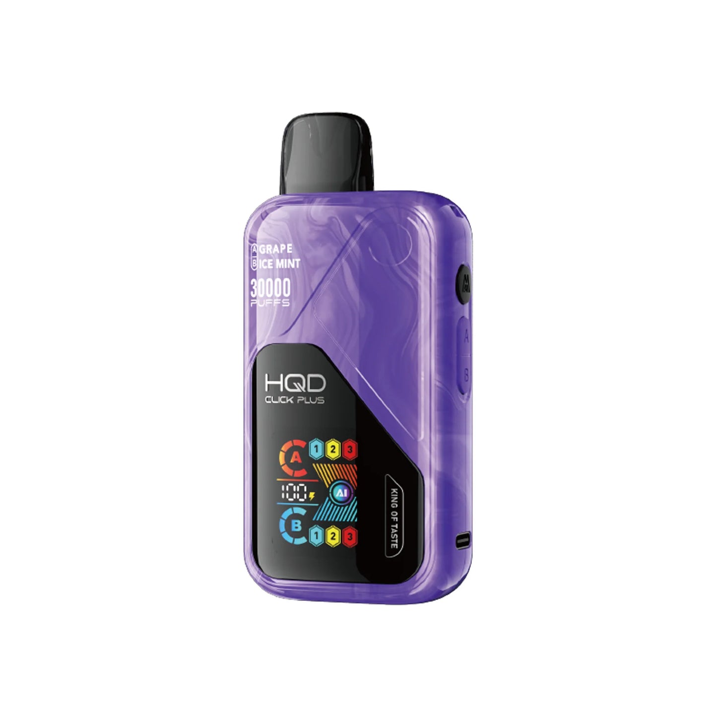 HQD Click Plus Grape Ice Mint 30000 puffs.