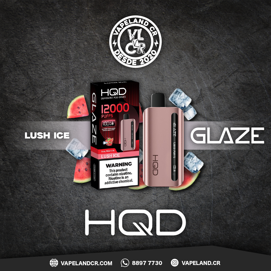 HQD Lush Ice 12000 puffs.