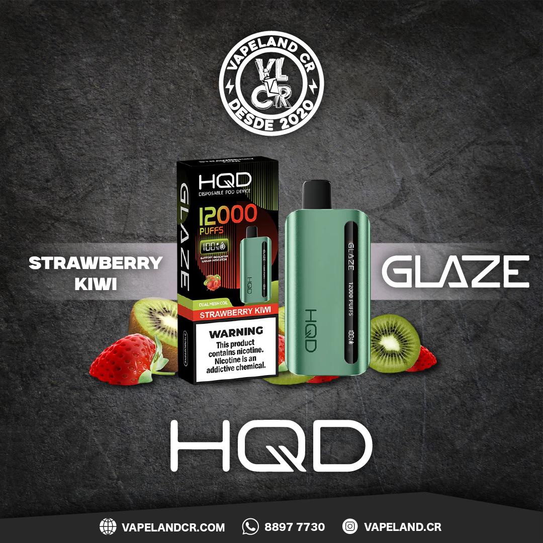 HQD Strawberry Kiwi 12000 puffs.