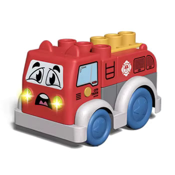 Bombero Armable con Luz y Sonido Wokai Blocks.