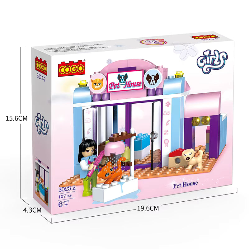 Lego COGO Girls Pet House 3023-2.