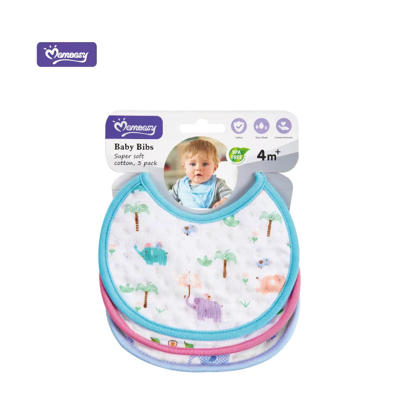 Pack 3 Baberos para Bebé Momeasy.