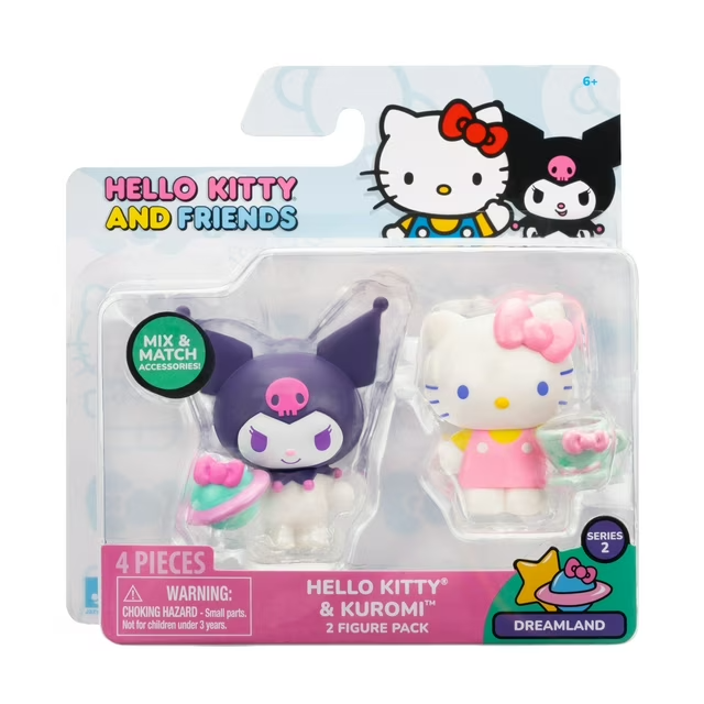 Hello Kitty And Friends Hello Kitty y Kuromi Jazwares.