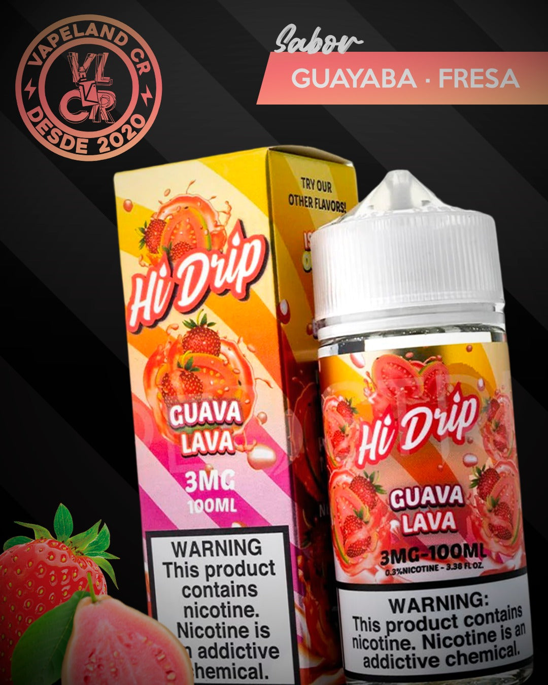 Hi-Drip Guava Lava 3mg y 6mg.