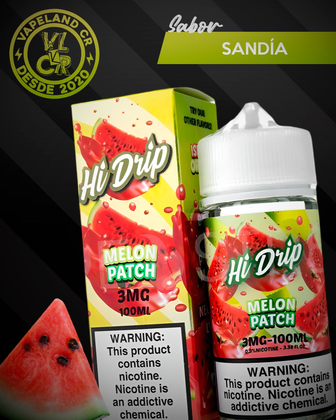 Hi-Drip Melon Patch 3mg y 6mg.
