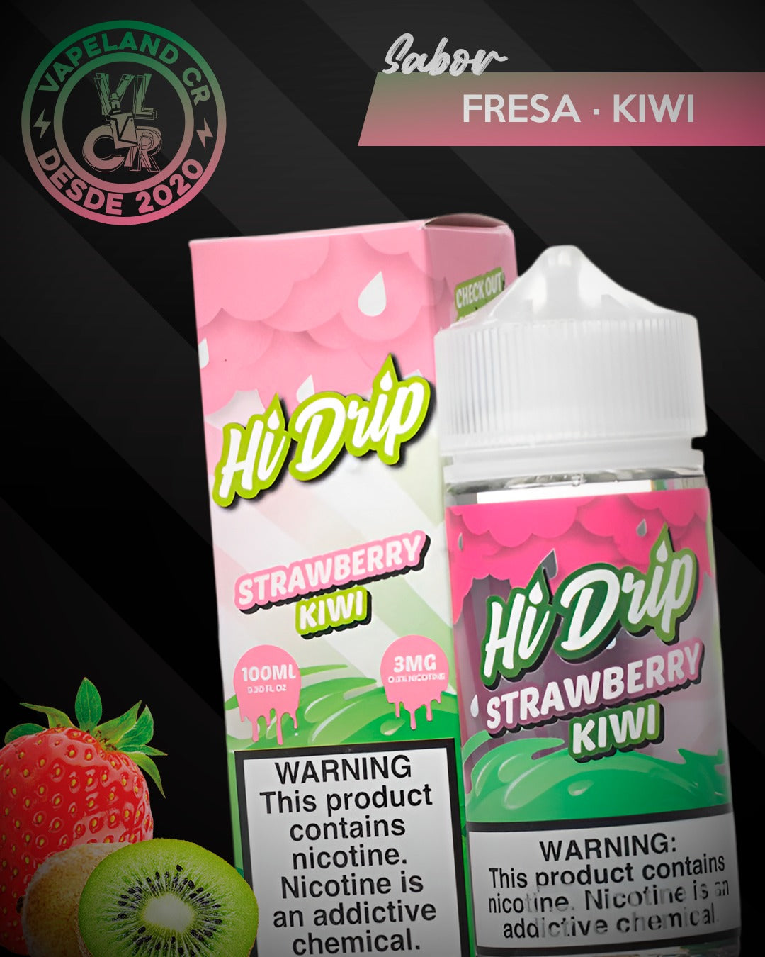 Hi-Drip Strawberry Kiwi 3mg y 6mg.