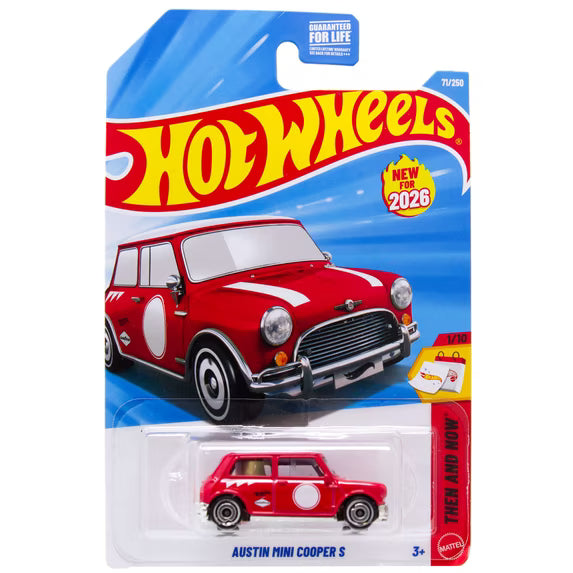 Hot Wheels Austin Mini Cooper S Rojo.