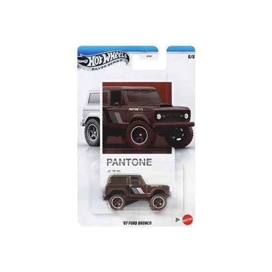 Hot WHeels Silver Series Pantone 175 67 Ford Bronco.