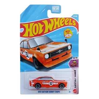 Hot Wheels 1972 Datsun Sunny Coupé Naranja.