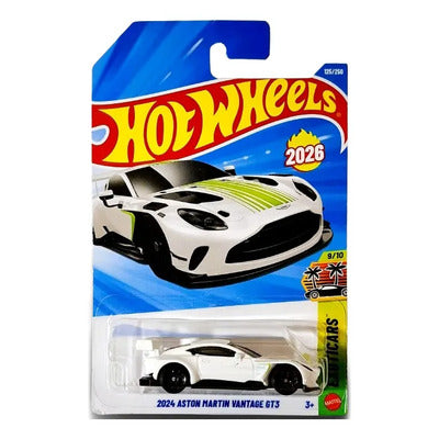 Hot Wheels 2024 Aston Martin Vantage GT3 Blanco.