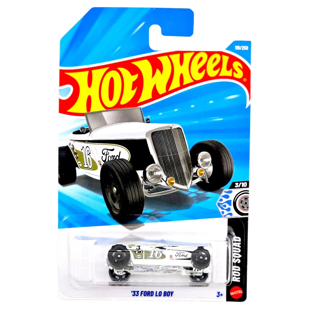 Hot Wheels 33 Ford Lo Boy Blanco.