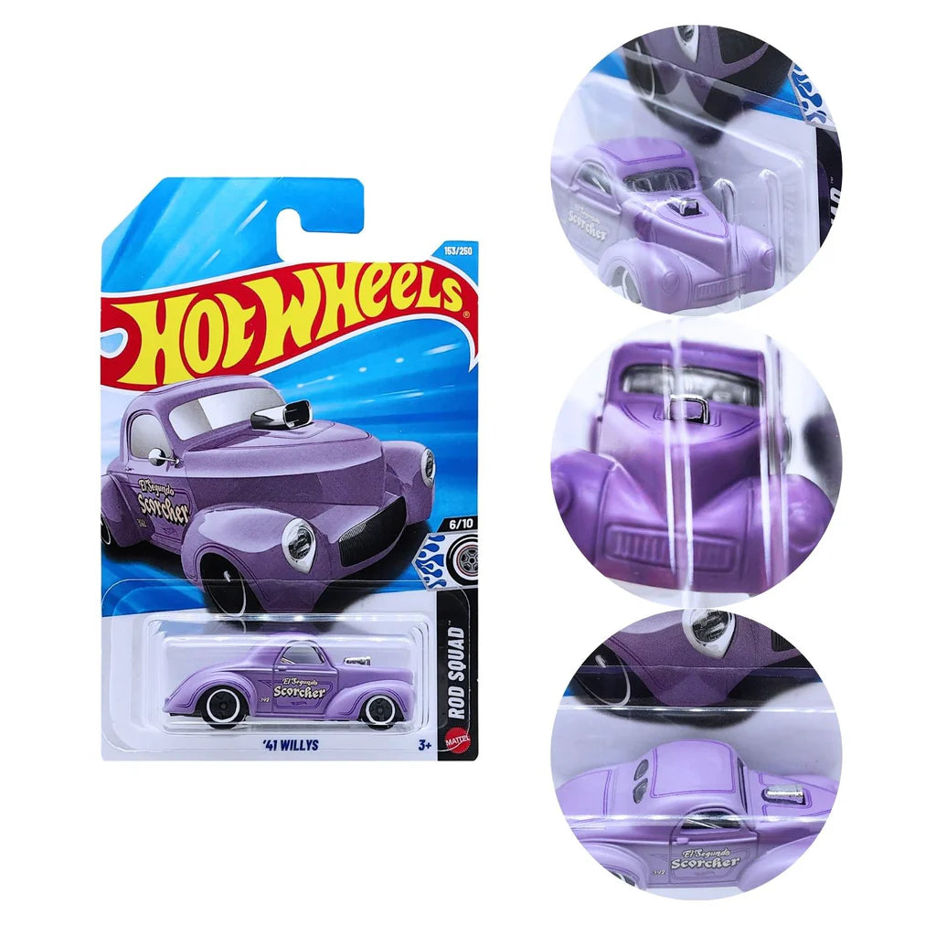 Hot Wheels 41 Willys Morado.