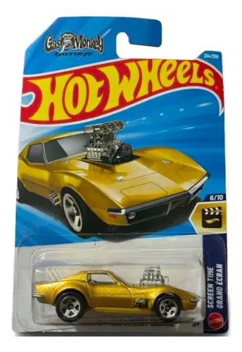 Hot Wheels 68 Corvette - Gas Monkey Garage Doraado.