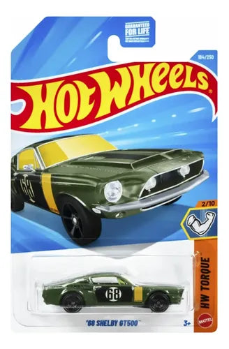 Hot Wheels 68 Shelby GT500 Verde.