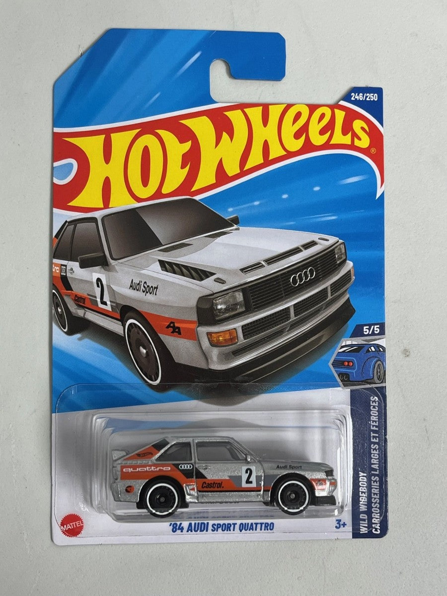 Hot Wheels 84 Audi Sport Quattro Gris.