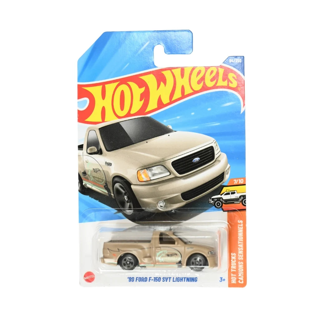 Hot Wheels 99 Ford F-150 SVT Lightning Beis.