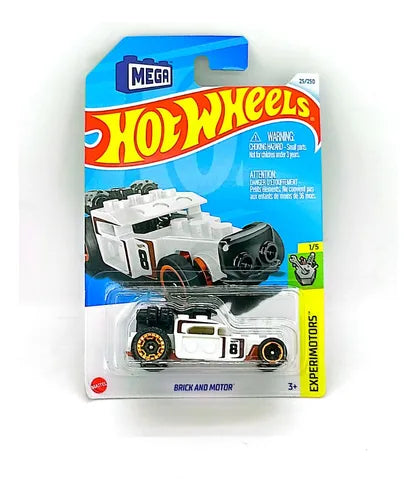 Hot Wheels Brick And Motor Blanco.