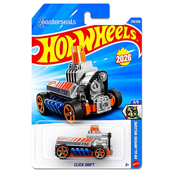 Hot Wheels Click Shift Gris.