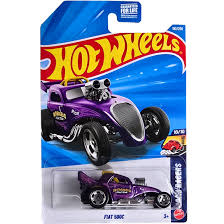 Hot Wheels Fiat 500C Morado.