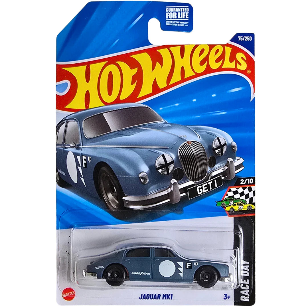 Hot Wheels Jaguar MK1 Azul.