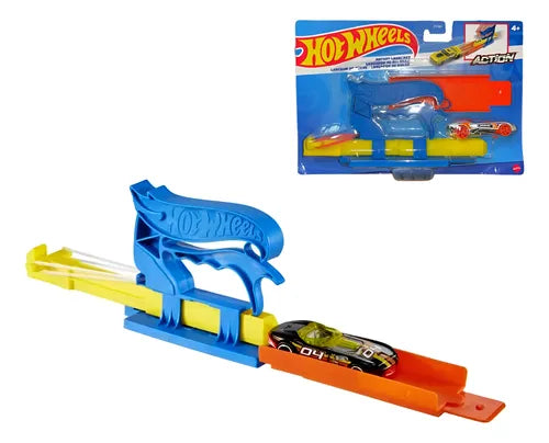 Hot Wheels Lanzador de Bolsillo Azul.