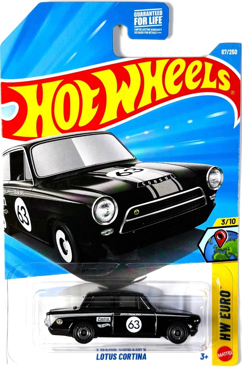 Hot Wheels Lotus Cortina Negro.