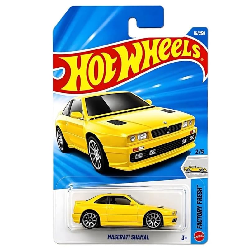 Hot Wheels Maserati Shamal Amarillo.
