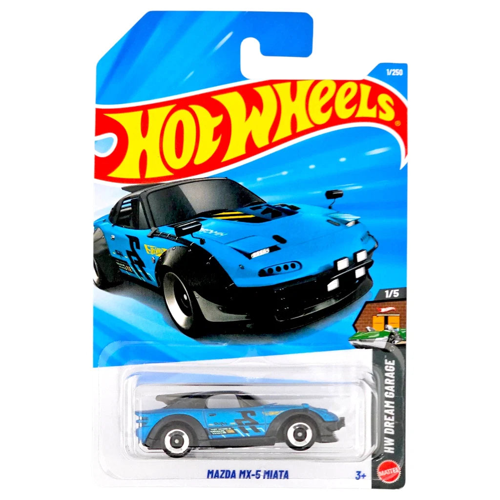 Hot Wheels Mazda MX-5 Miata Azul.