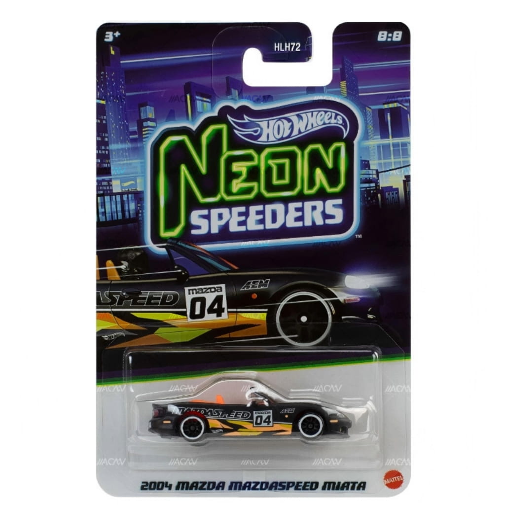 Hot Wheels Neon Speeders 2004 Mazda Mazdaspeed Miata.