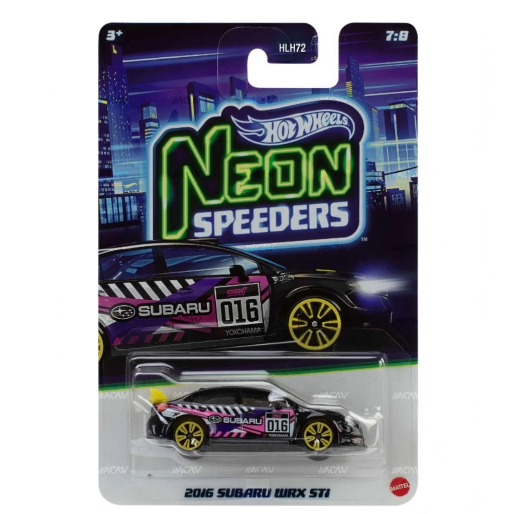 Hot Wheels Neon Speeders 2016 Subaru WRX STI.