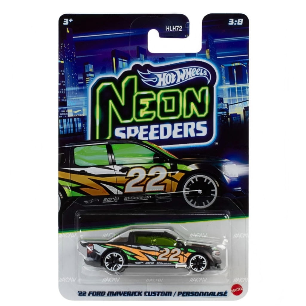 Hot Wheels Neon Speeders 22 Ford Maverick Custom / Personnalisé.