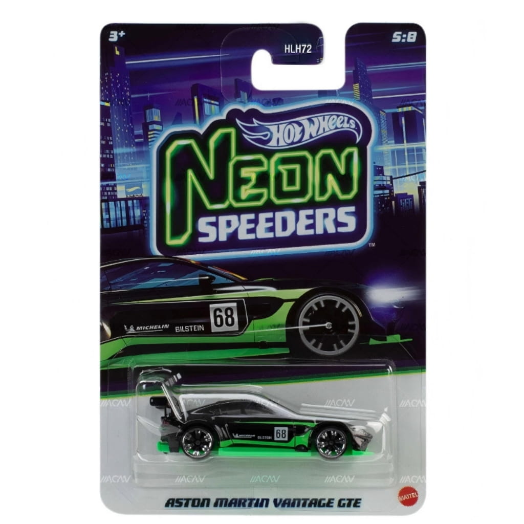 Hot Wheels Neon Speeders Aston Martin Vantage GTE.