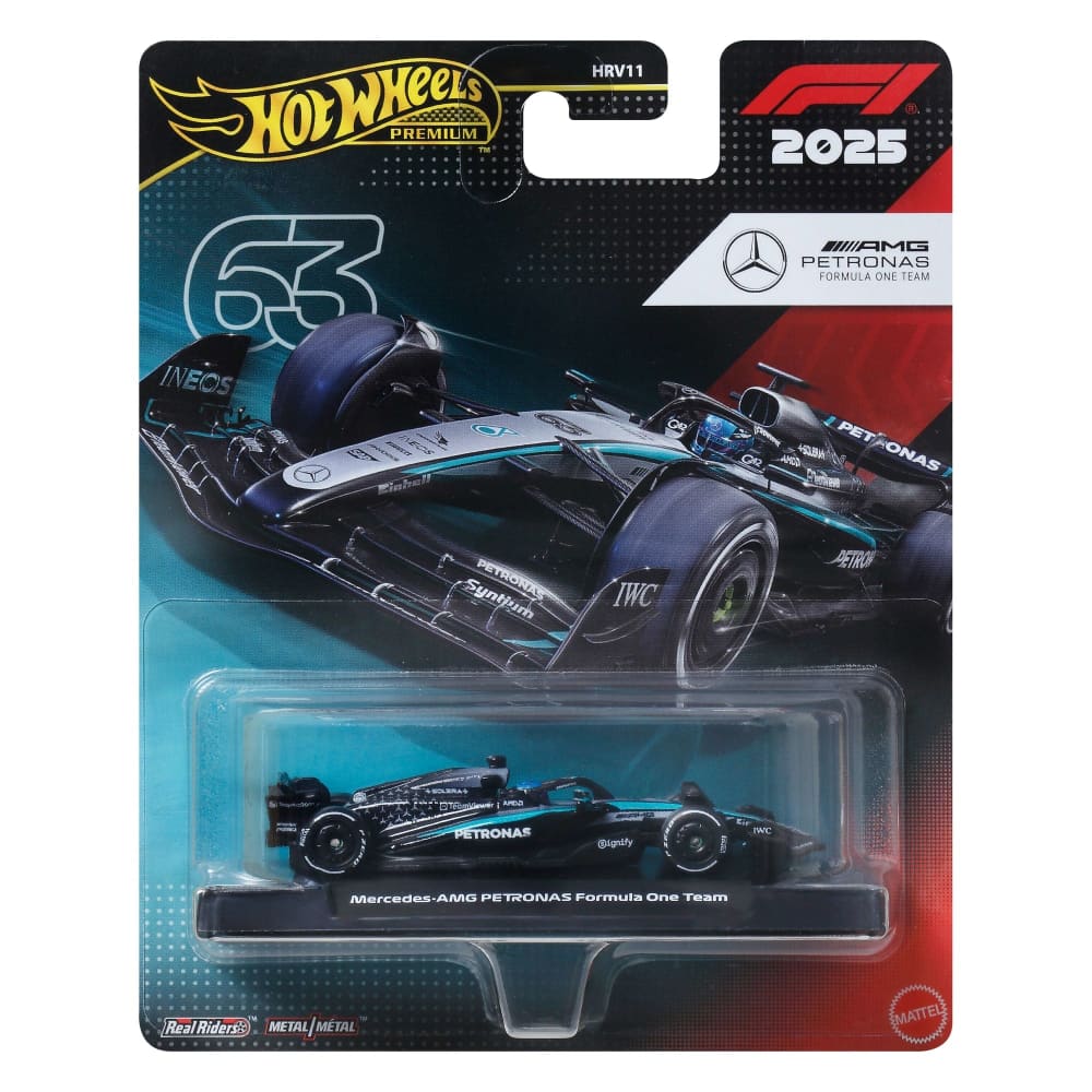 Hot Wheels Premium Formula 1 2025 Mercedes-AMG PETRONAS Formula One Team 63.
