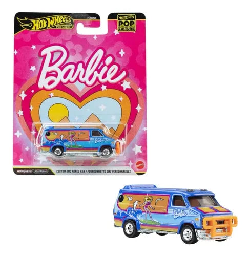 Hot Wheels Premium POP Culture Barbie Custom GMC Panel Van / Fourgonnette GMC Personnalisée.