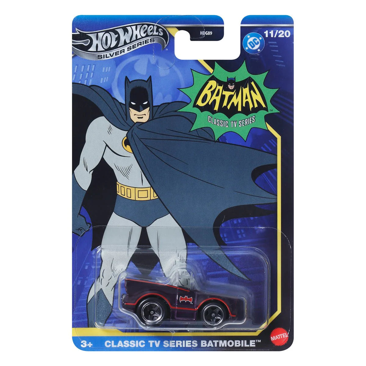 Hot Wheels Premium Silver Classic TV Series Batmobile.