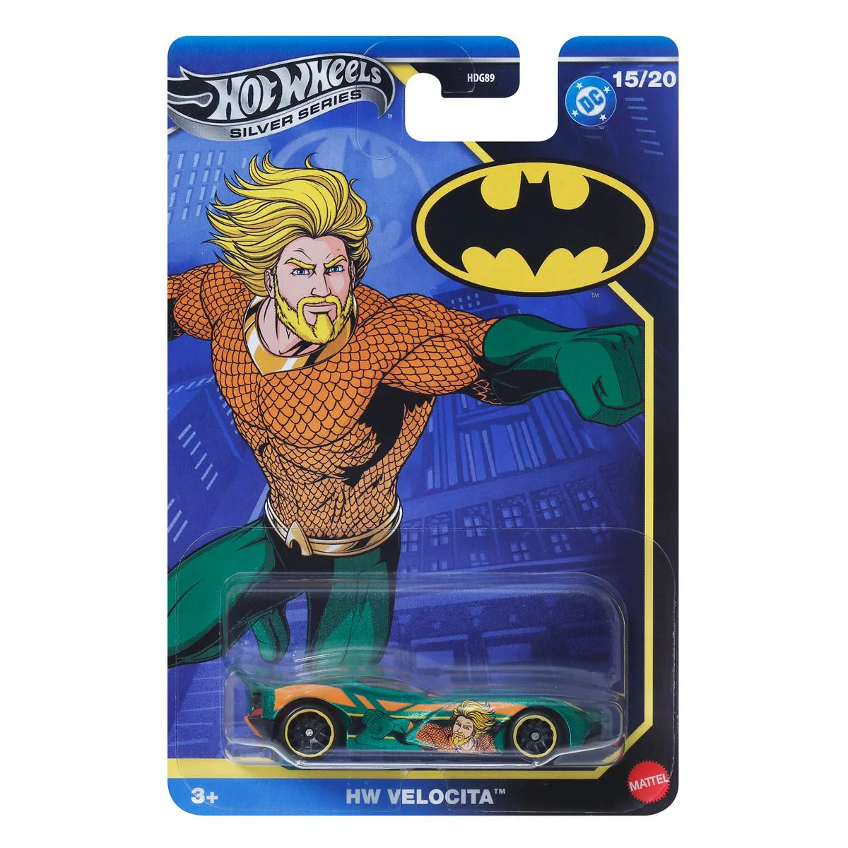 Hot Wheels Premium Silver HW Velocita Aquaman.