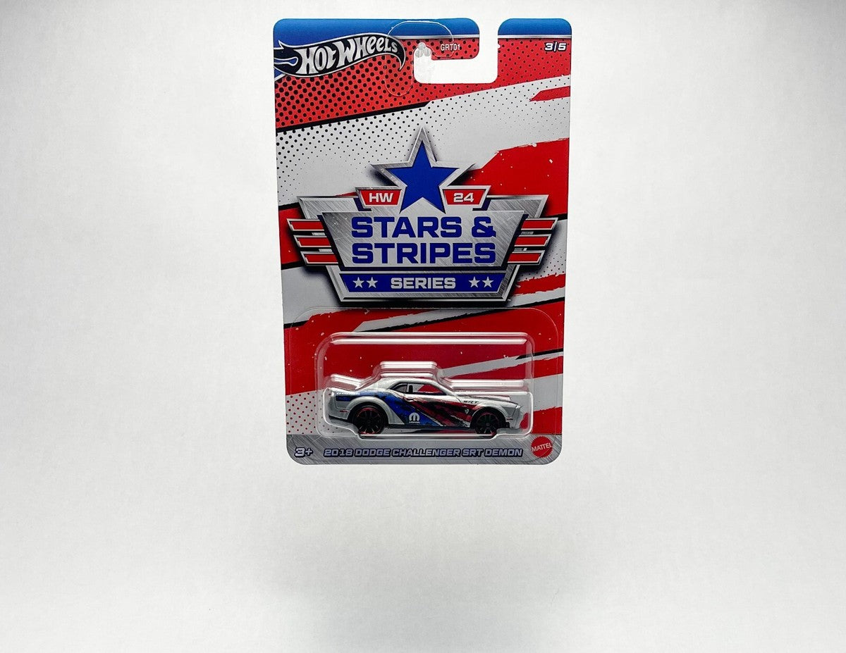 Hot Wheels Premium Stars y Stripes Series 2018 Dodge Challenger SRT Demon.